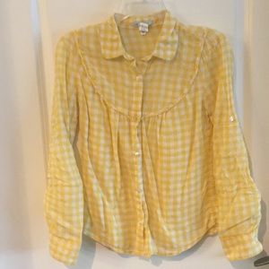 Gap button down plaid shirt